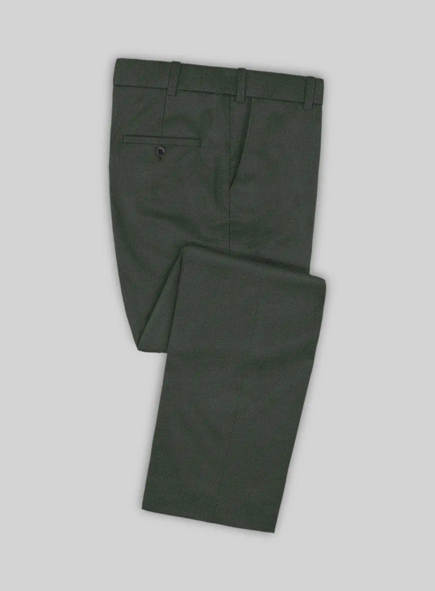 Marco Stretch Military Green Wool Pants