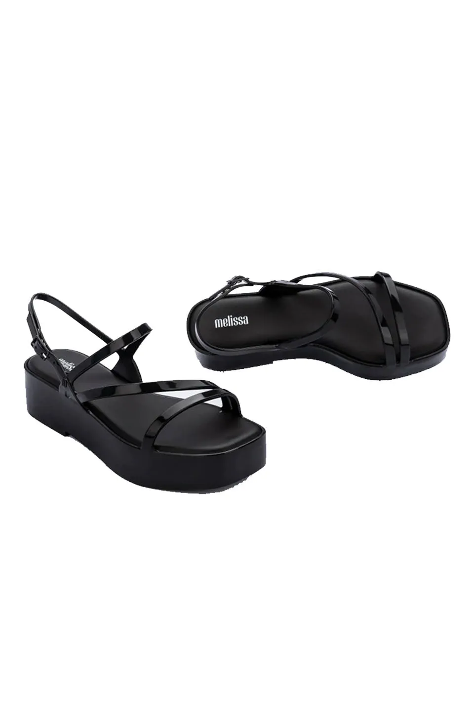 Melissa Essential Classy Platform Sandals In Black