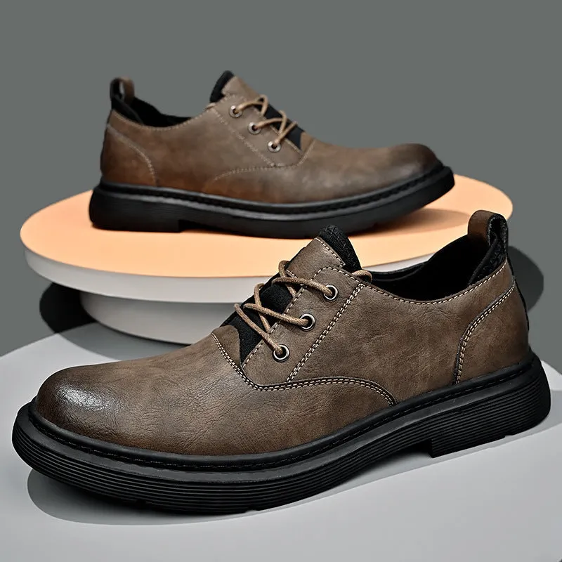 Men Casual Retro Autumn Oxford