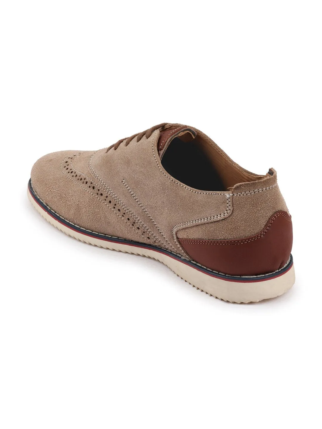 Men Cheeku Suede Leather Oxford Casual Shoes