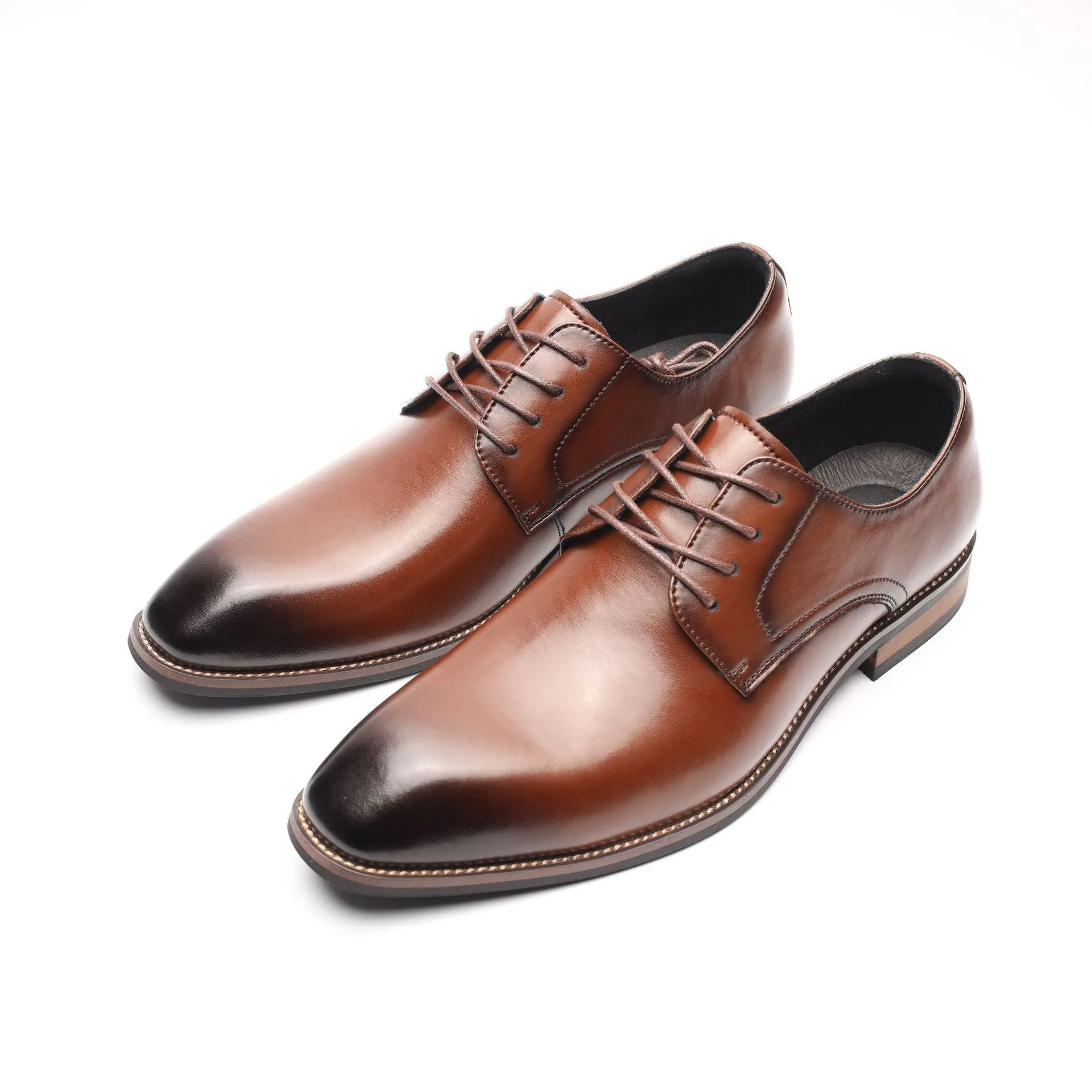 Men Classic Minimalism Cowhide Casual Oxford Shoes