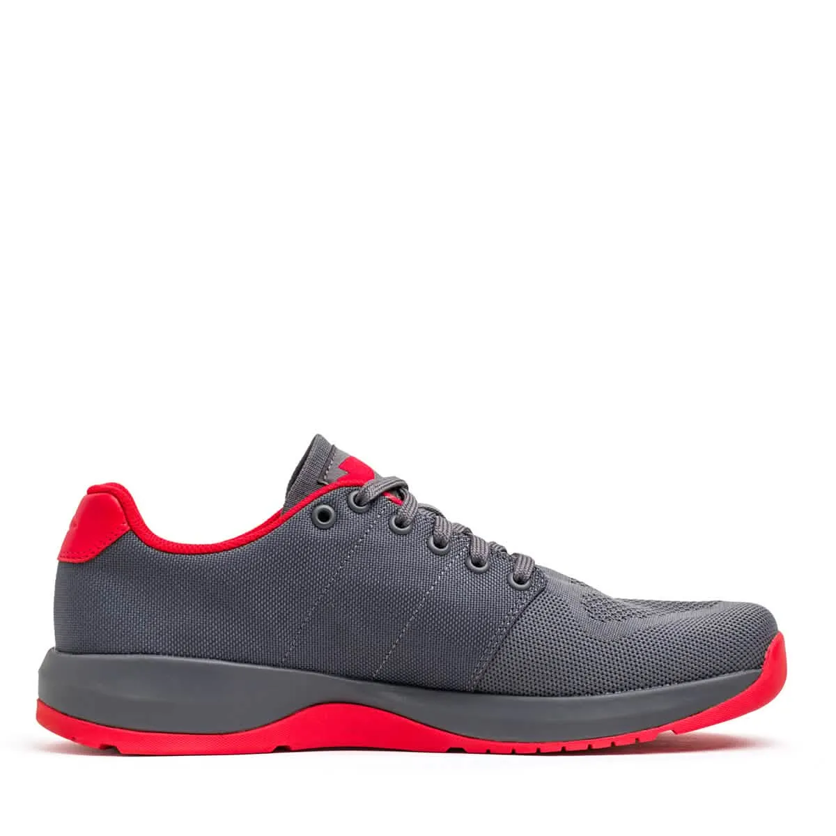 Men's Ballistic Trainers - Wolf Grey   High Risk Red W / Red Reflective Spearhead