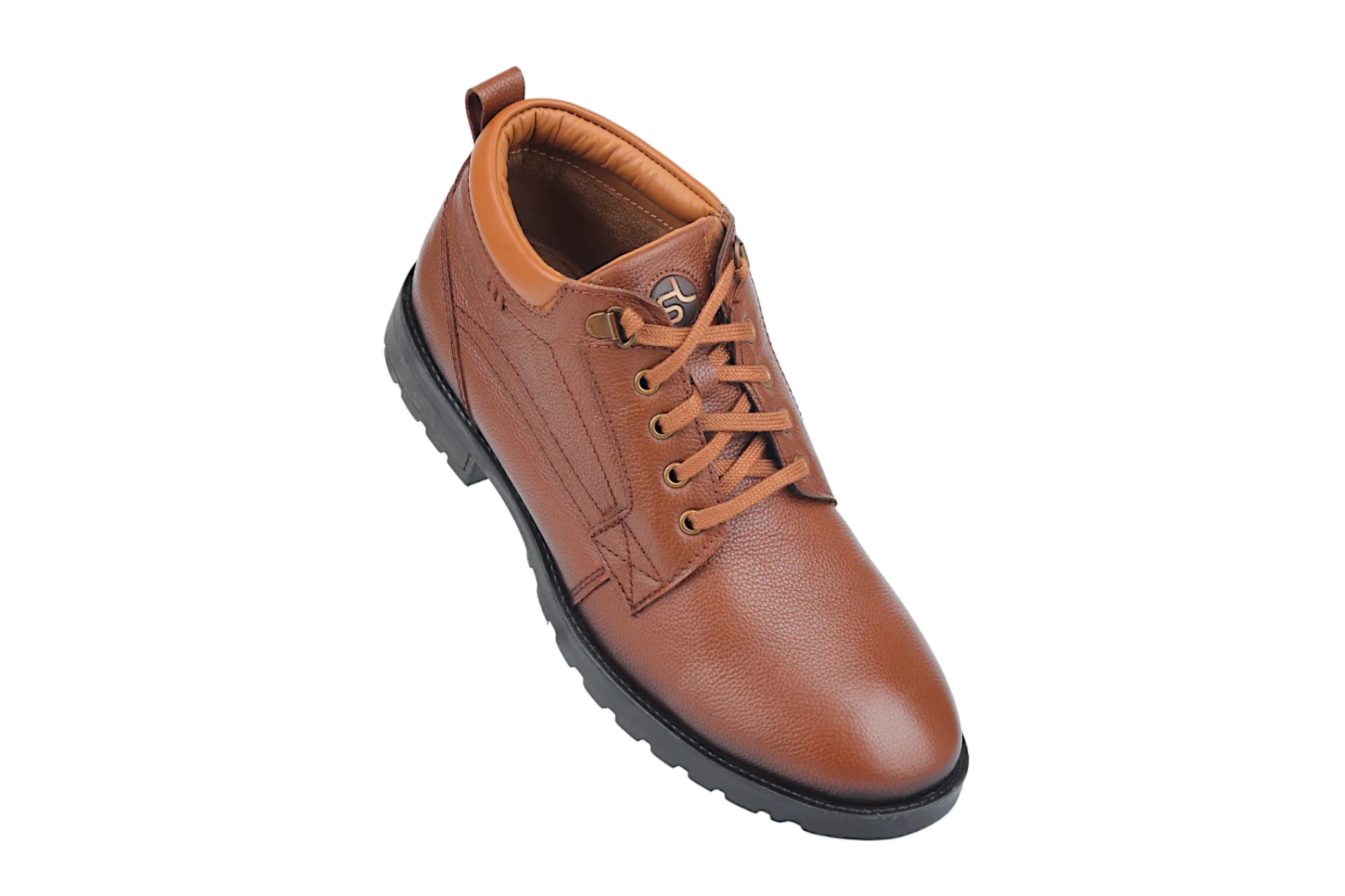 Mens Leather Casual Boot Shoe 38017