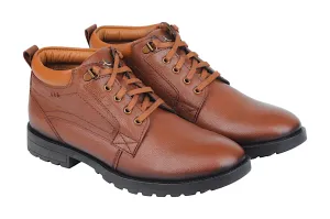 Mens Leather Casual Boot Shoe 38017