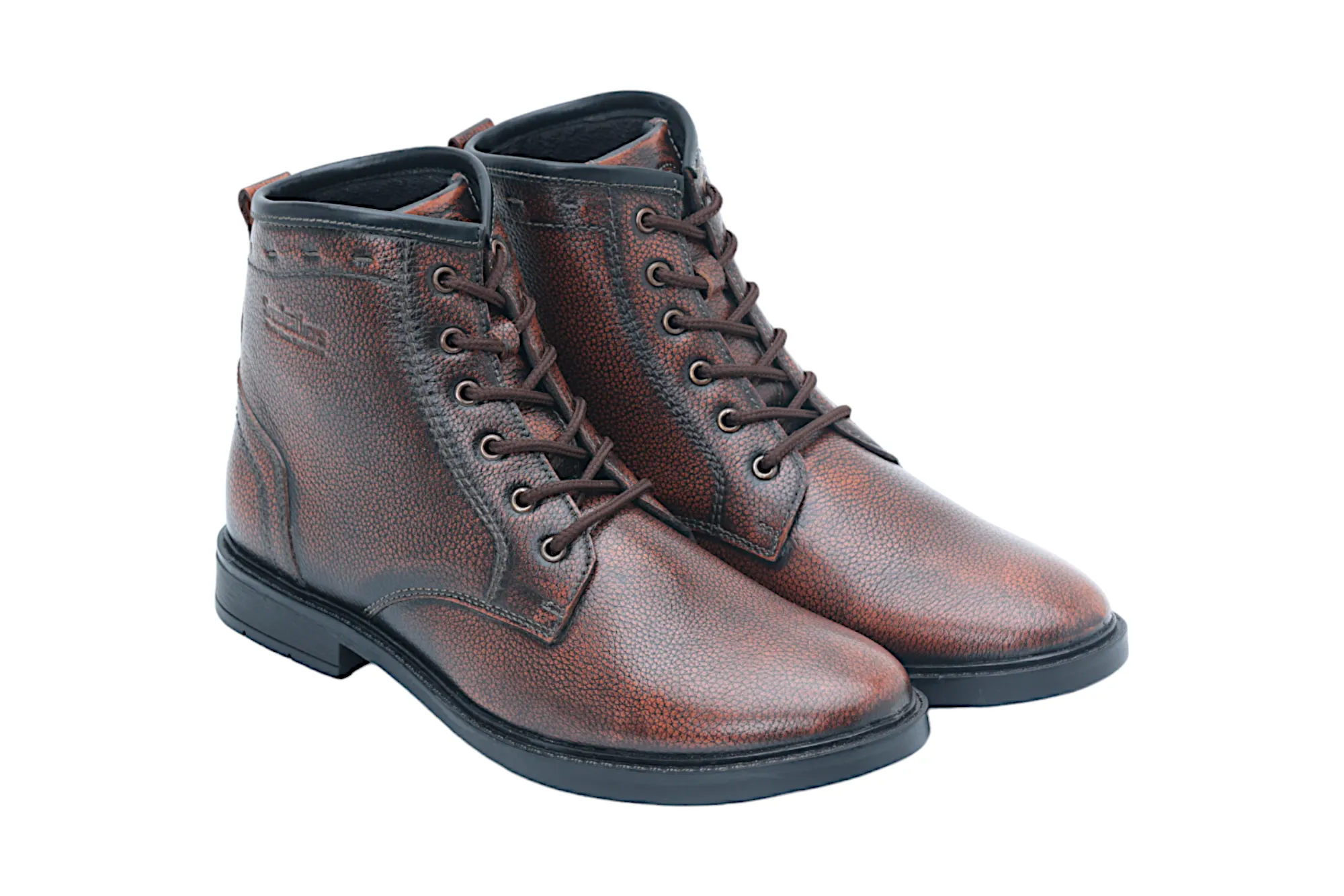 Mens Leather Casual Boot Shoe 38021