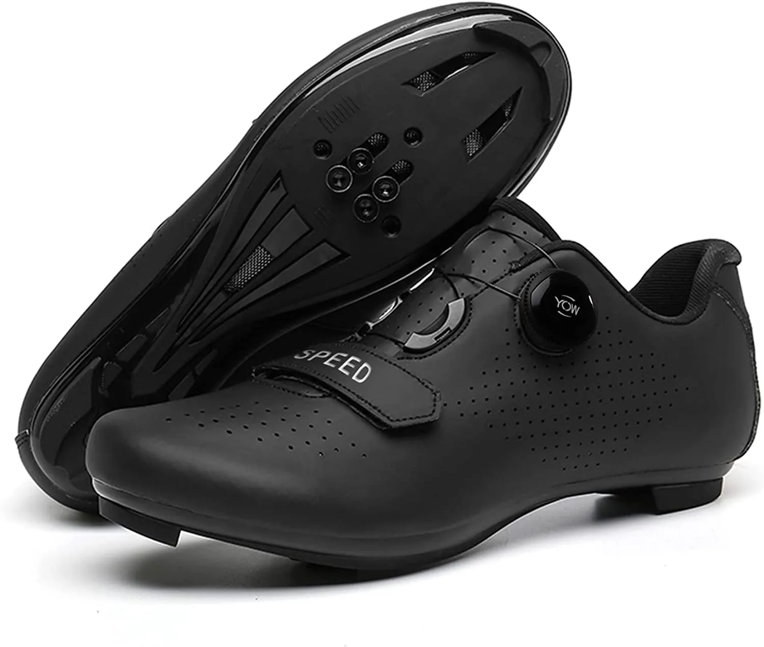 Mens Womens Riding Cycling Shoes Delta Cleat Set Compatible with SPD Road Bike for Indoor Peloton & Outdoor Road Racing Lock Pedal Bike