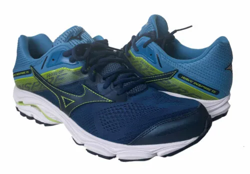 Mizuno Men's Wave Inspire 15 Running Athletic Shoes Blue Green Size 7