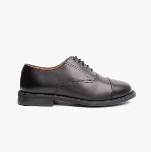 MORGAN XM620A Unisex Leather Oxford Shoes Black