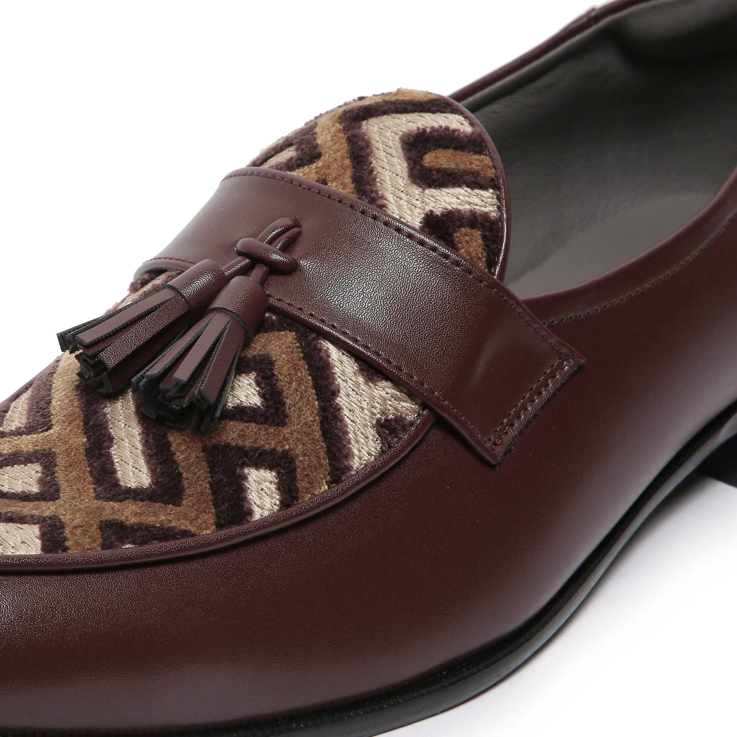 MUSK | DARK TAN TASSEL SLIP-ON