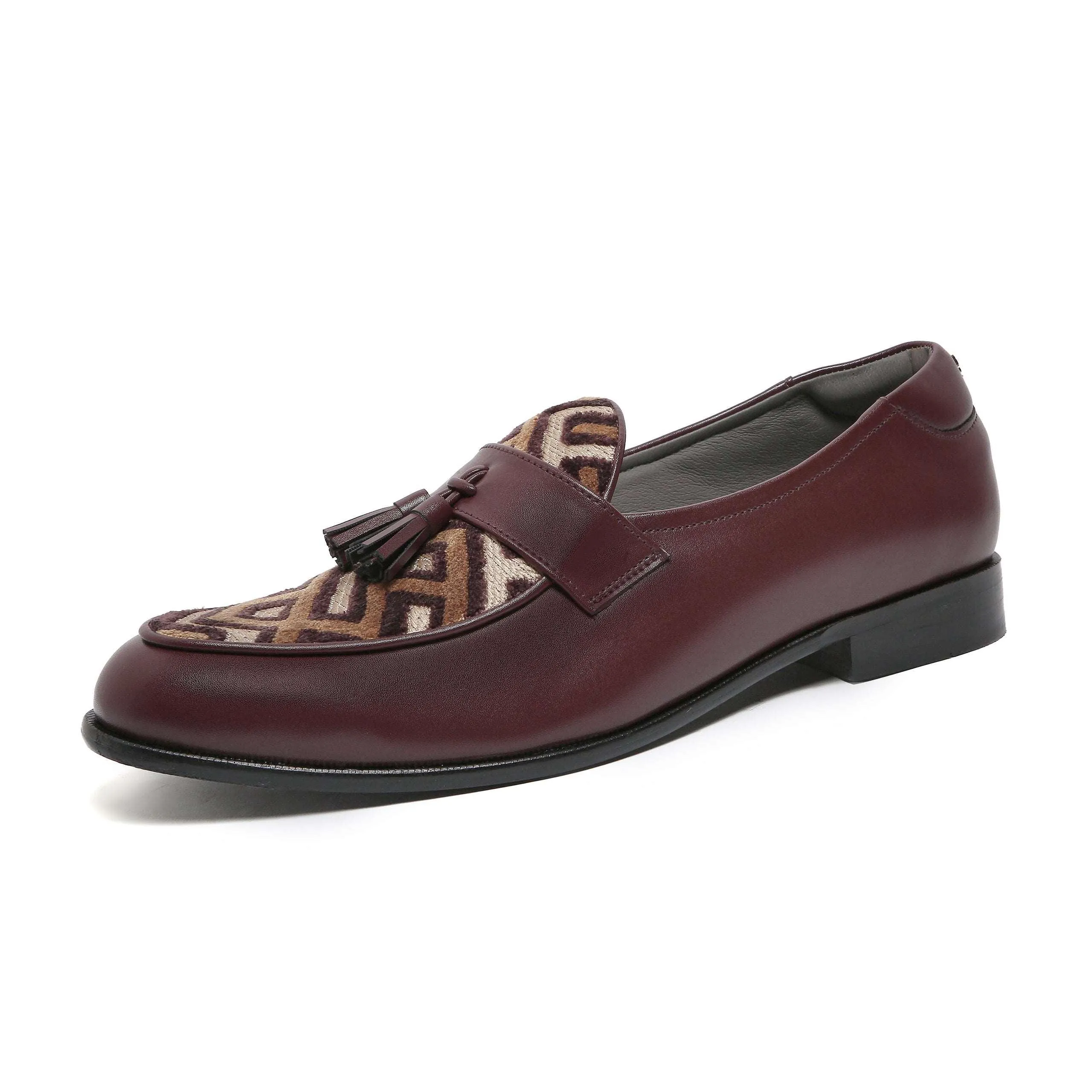 MUSK | DARK TAN TASSEL SLIP-ON