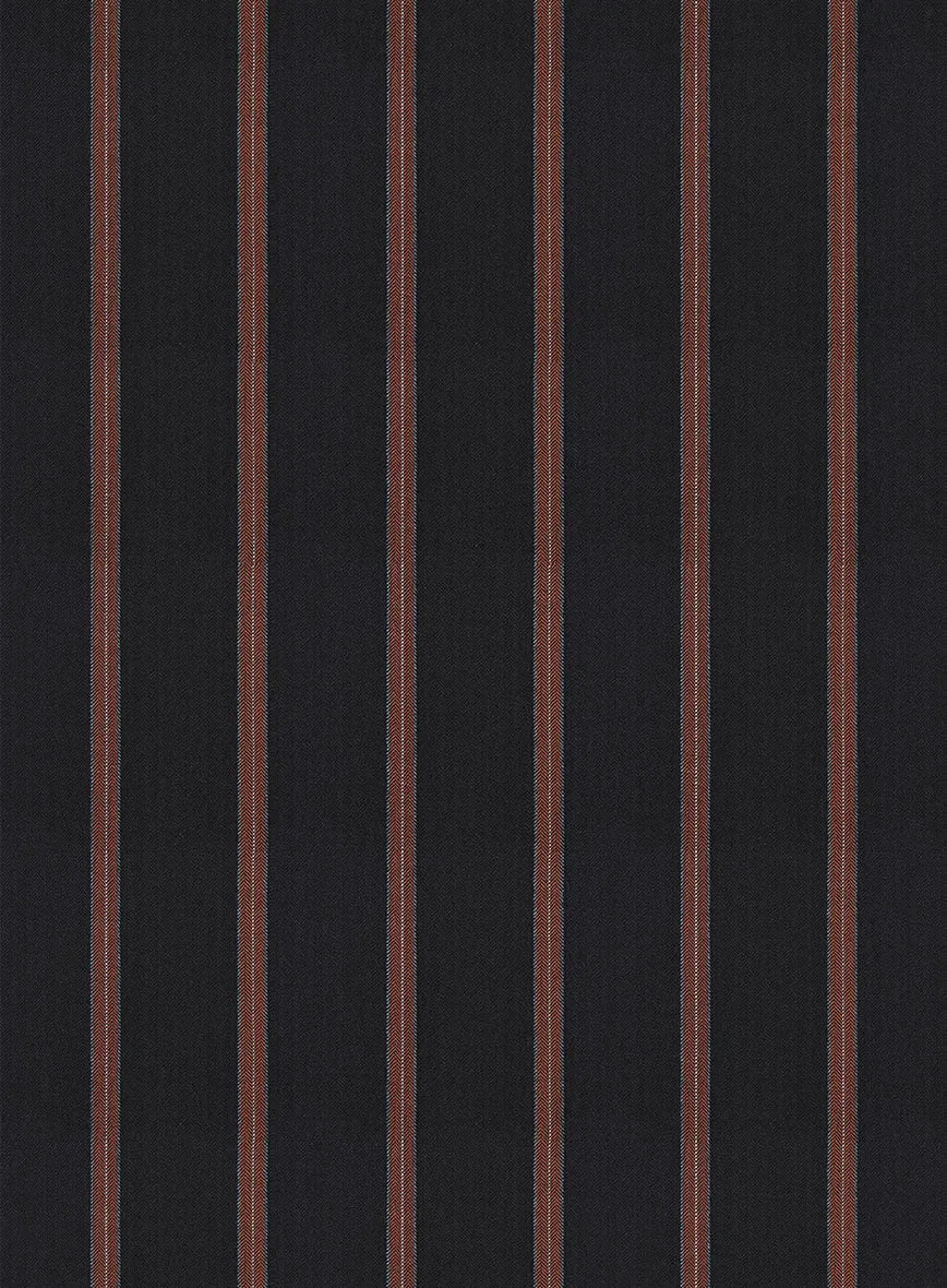 Napolean Ipai Stripe Black Wool Pants