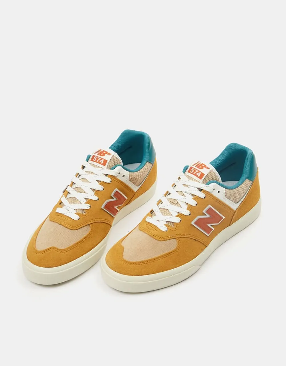 New Balance Numeric 574 Skate Shoes - Wheat/Vintage Teal