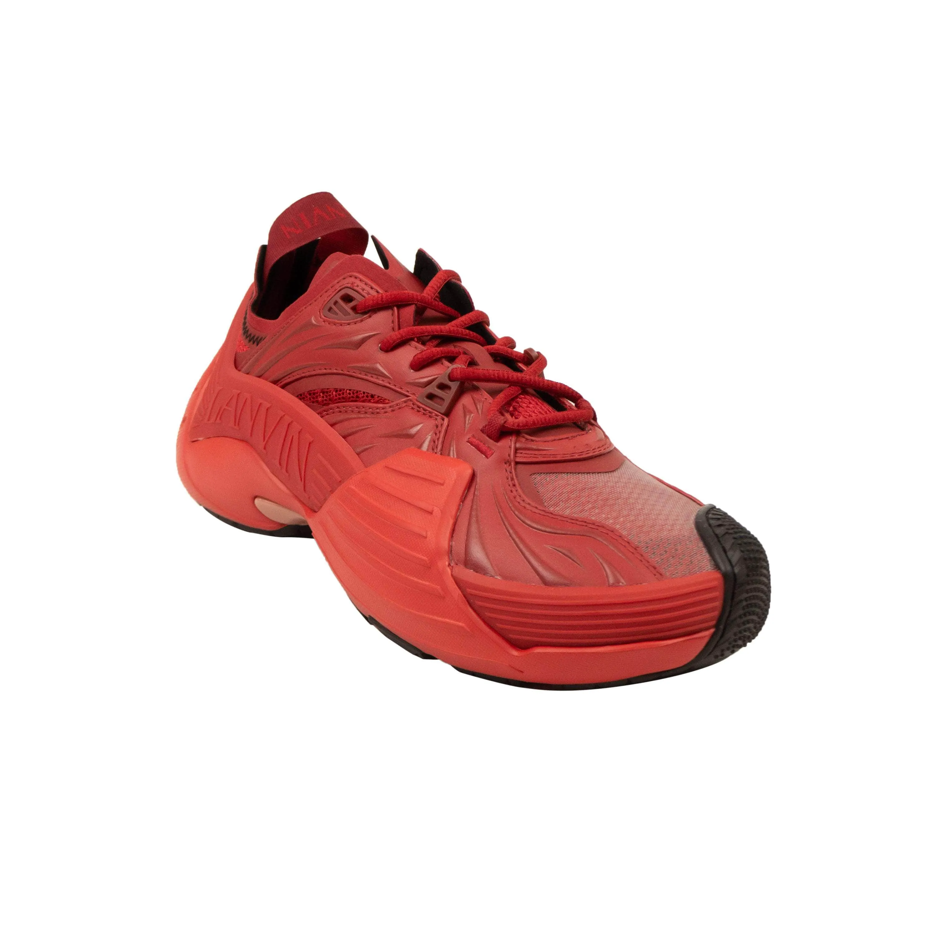 NIB Lanvin Red Flash X Low Top Sneakers Size 44 $900