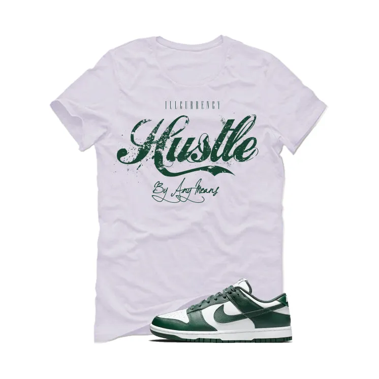 Nike Dunk Low Michigan State White T-Shirt (Hustle By Any Means)