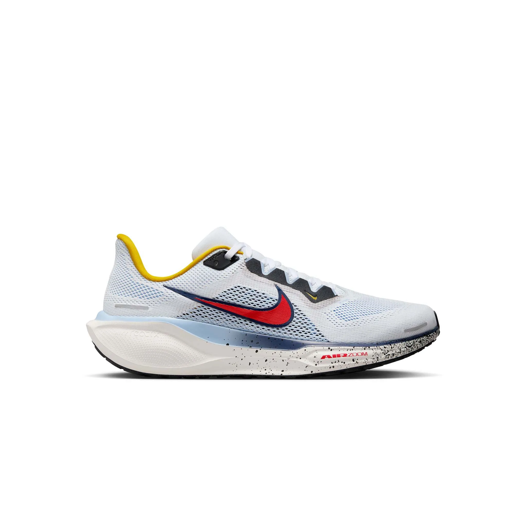 Nike | Men's Pegasus 41 Road Running Shoes - White/Speed Red-Psychic Blue