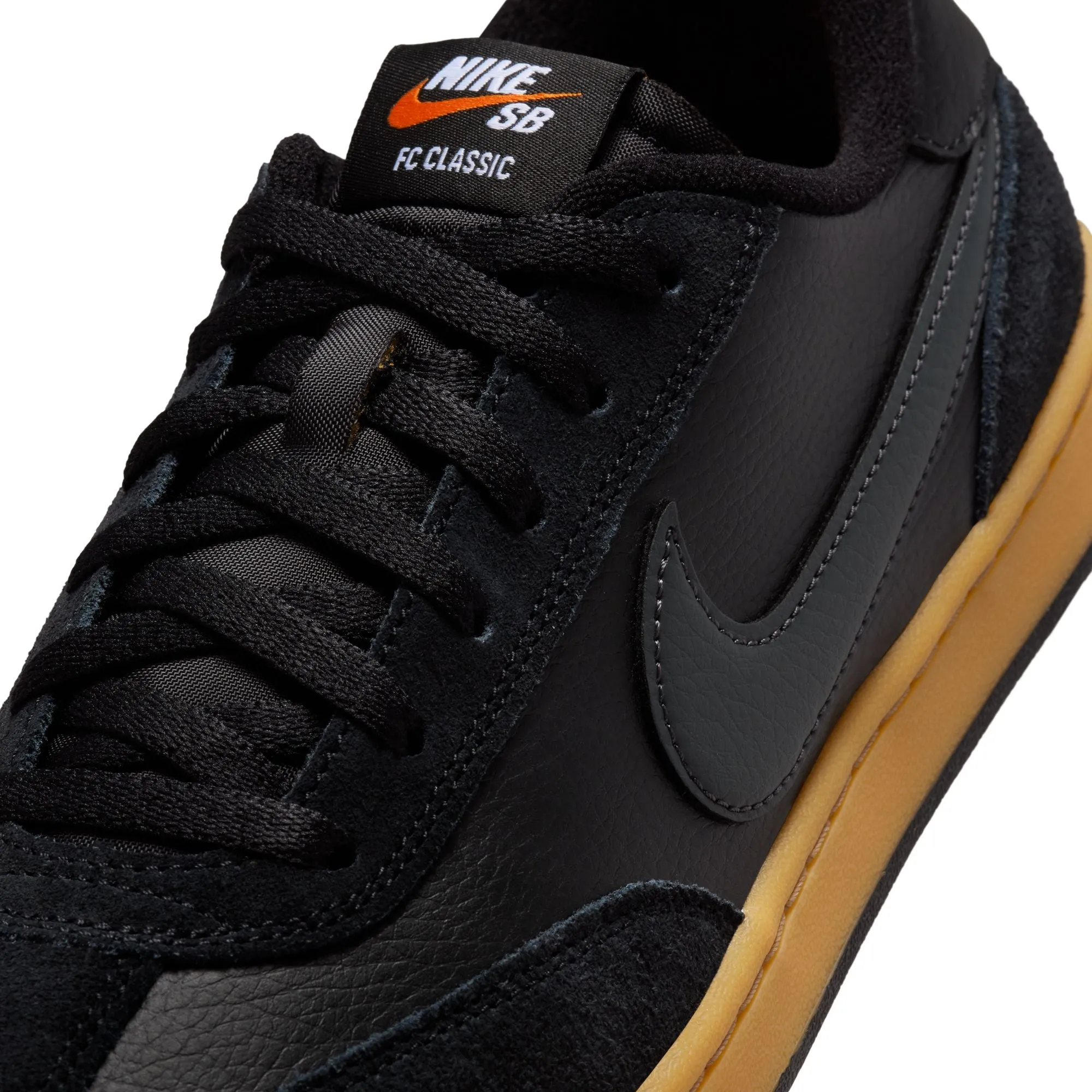 Nike SB FC Classic Shoes - Black/Gum/Anthracite-Vivid Orange