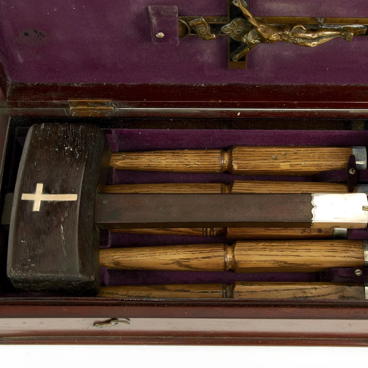 Original Victorian Era Cased Vampire Defense Set of Sir Philip Burne-Jones - Circa 1890