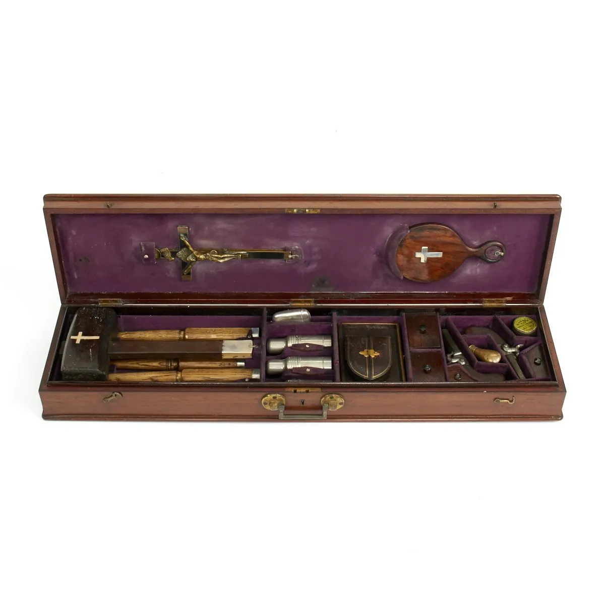 Original Victorian Era Cased Vampire Defense Set of Sir Philip Burne-Jones - Circa 1890