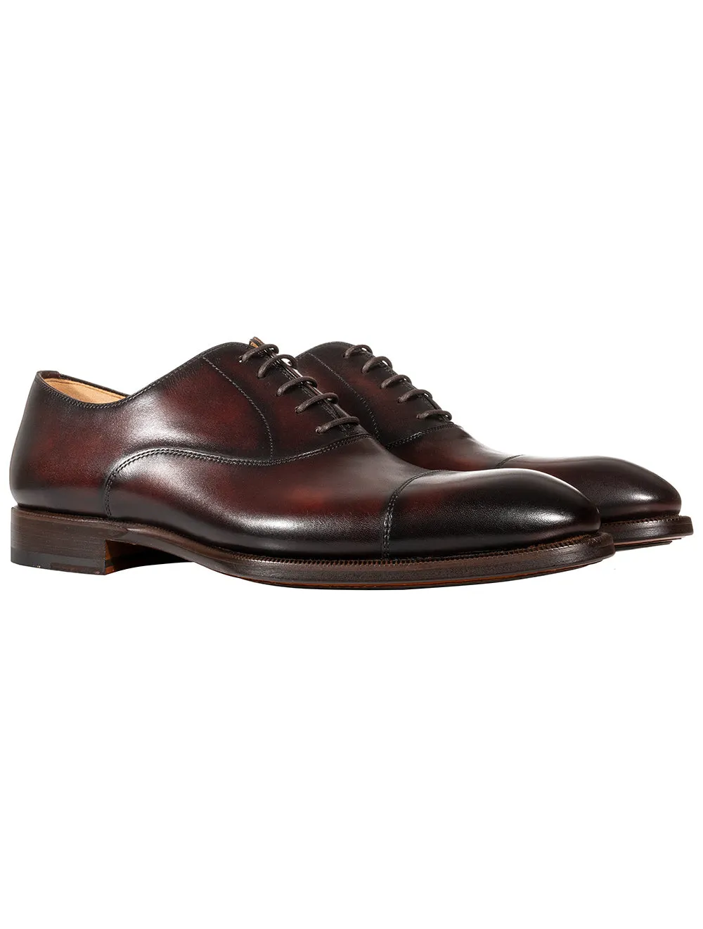 Oxford Toe Cap Shoe Brown