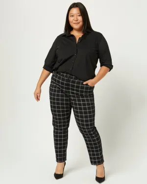 Paris Cropped Pant | Black / White