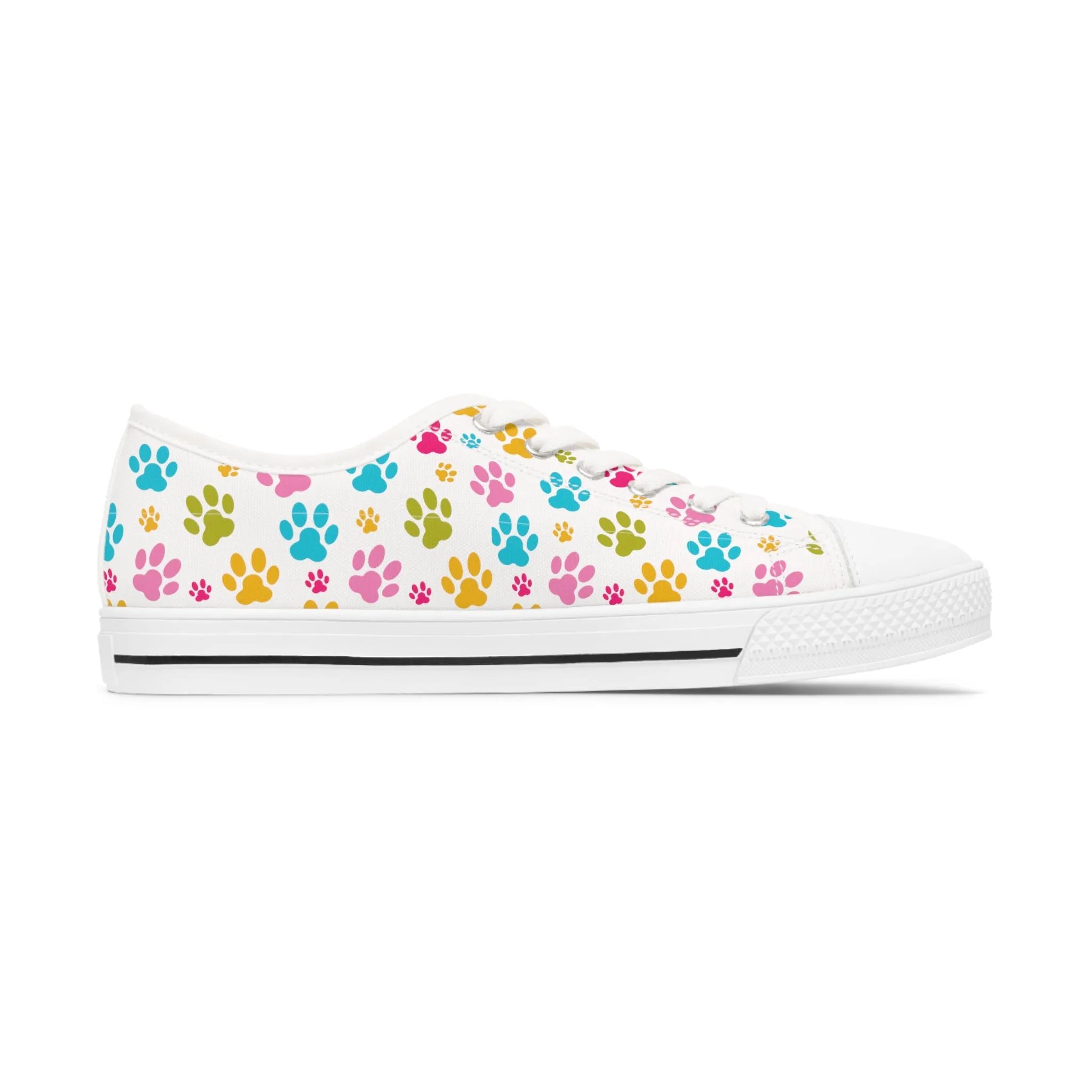 Paw Print Women's Low Top Sneakers