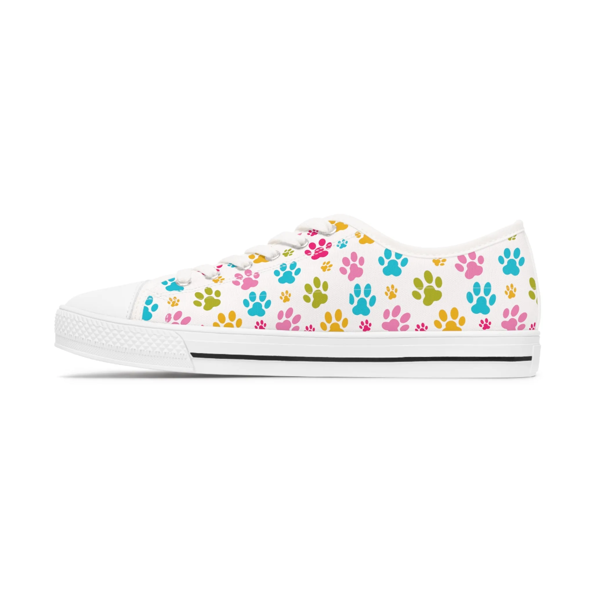 Paw Print Women's Low Top Sneakers