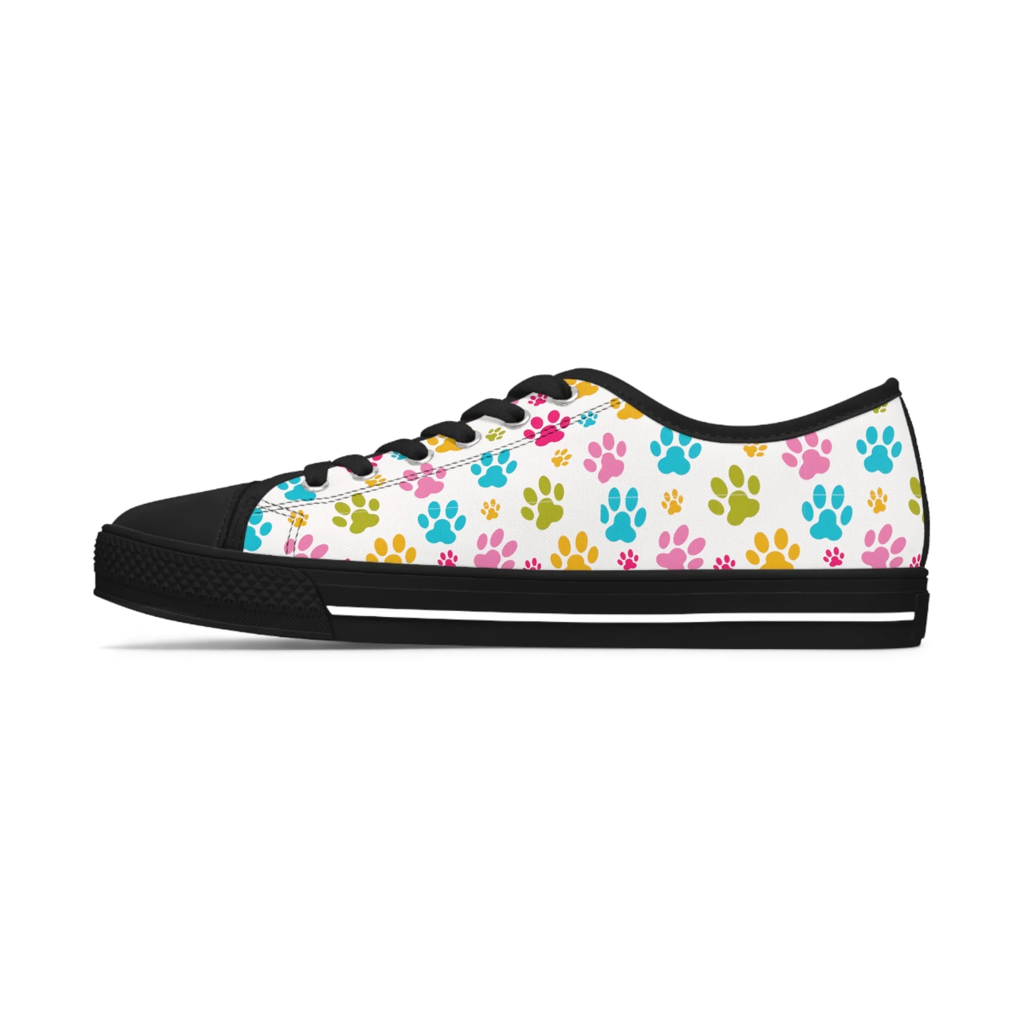 Paw Print Women's Low Top Sneakers