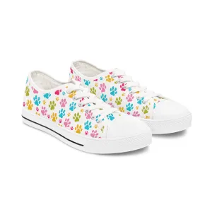 Paw Print Women's Low Top Sneakers