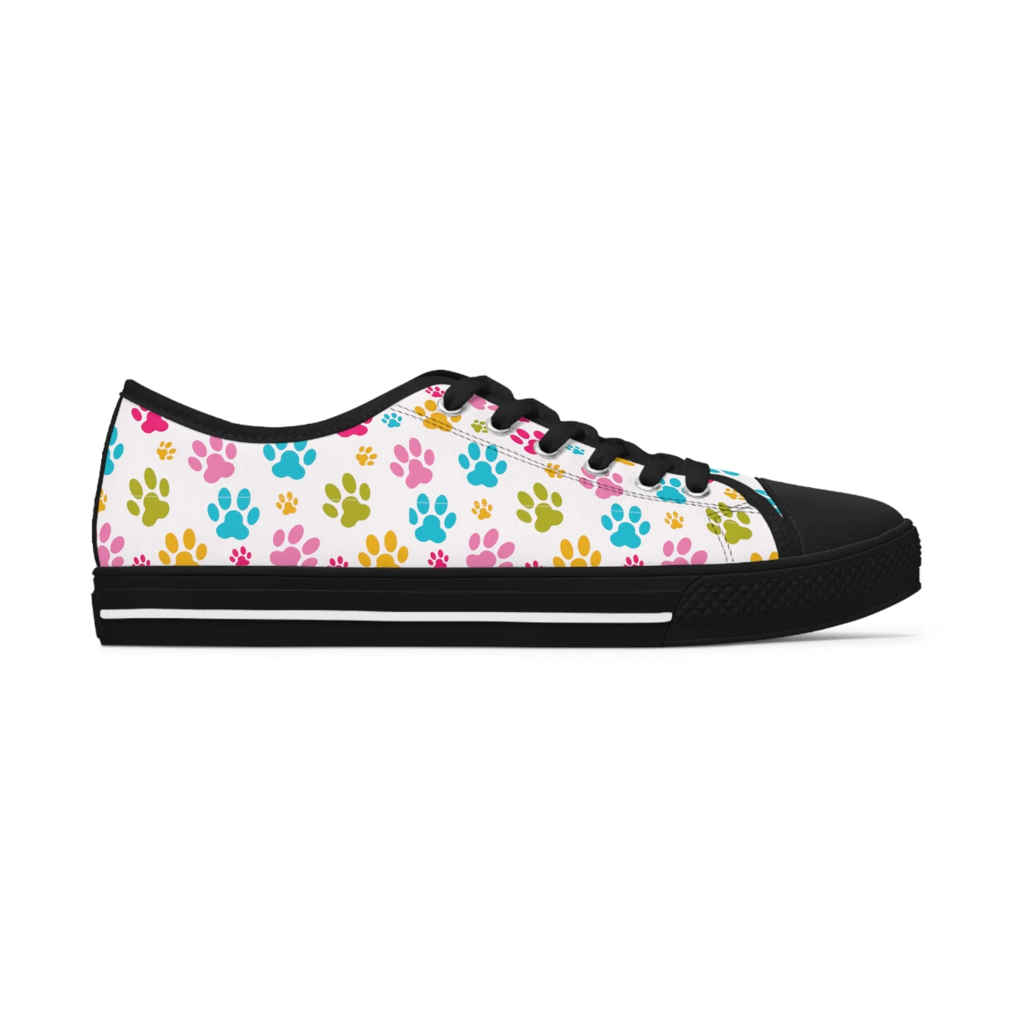 Paw Print Women's Low Top Sneakers