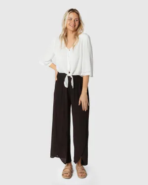 popular  Split Leg Beach Pants - Piping Hot