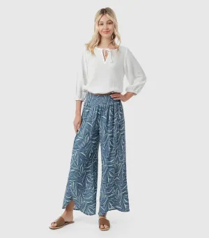 popular  Split Leg Beach Pants - Piping Hot