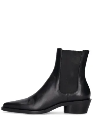 Proenza Schouler   40mm Bronco leather Chelsea boots 