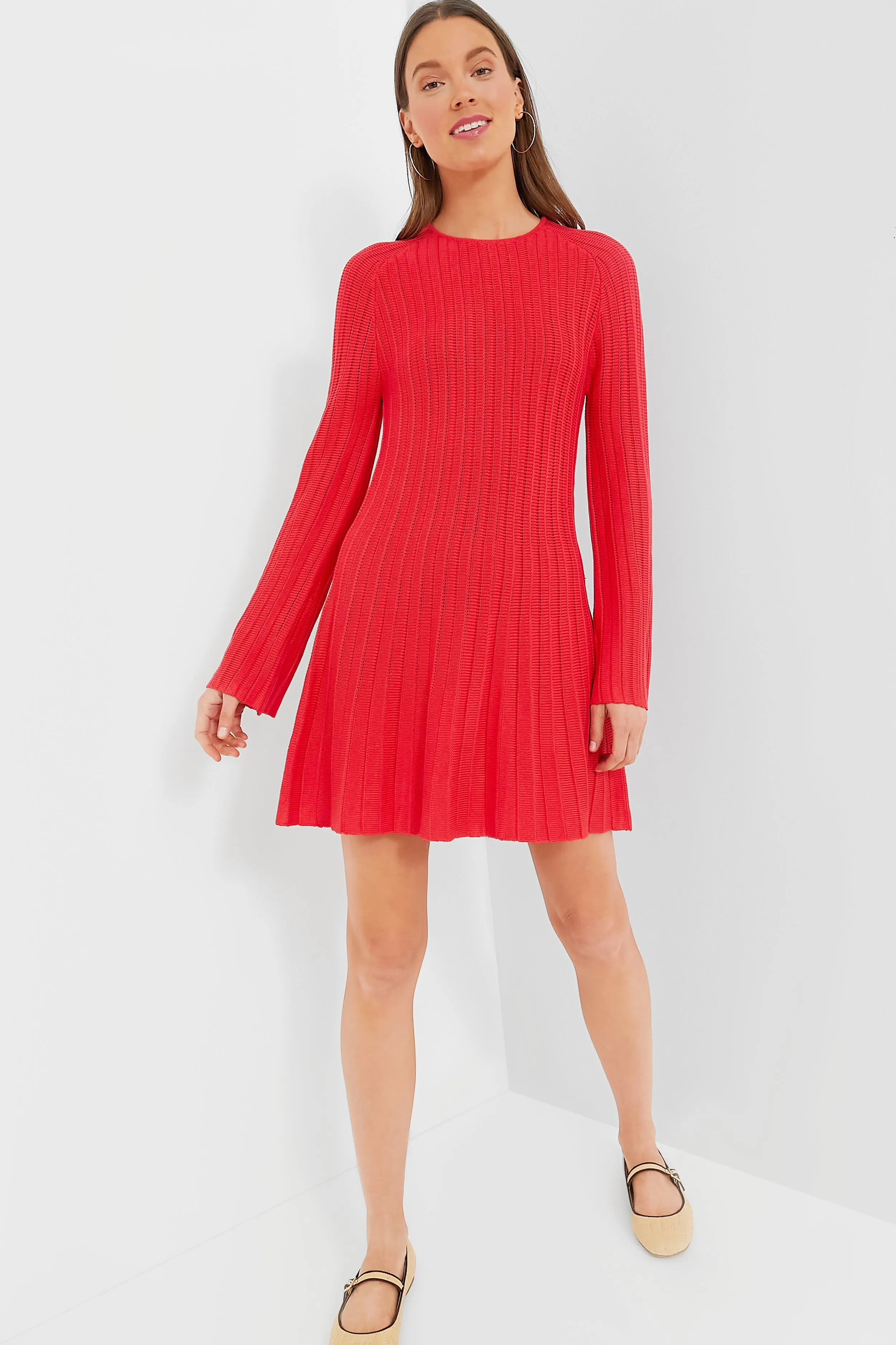 Red Adi Knit Dress