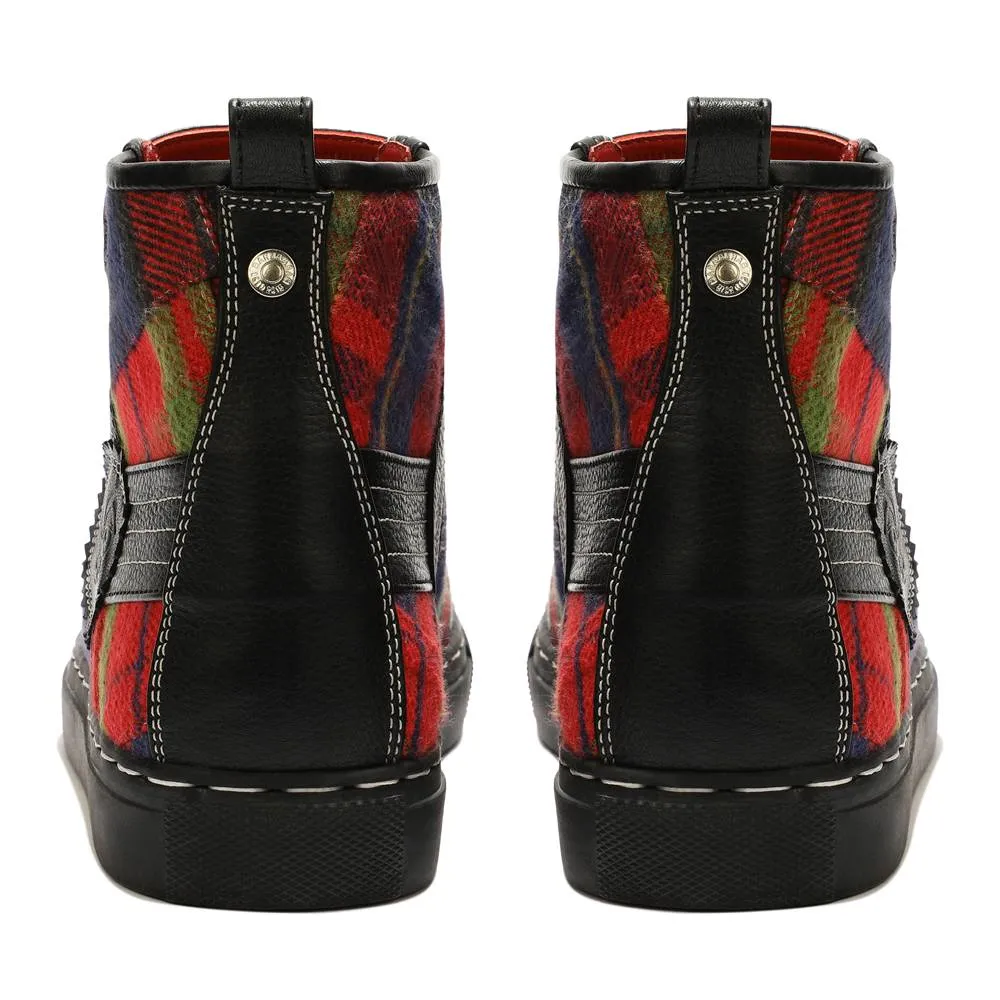 Red Tartans HighTops_  For Men (discontinued)