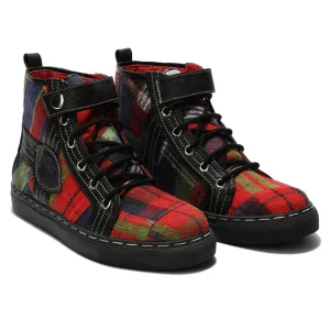 Red Tartans HighTops_  For Men (discontinued)