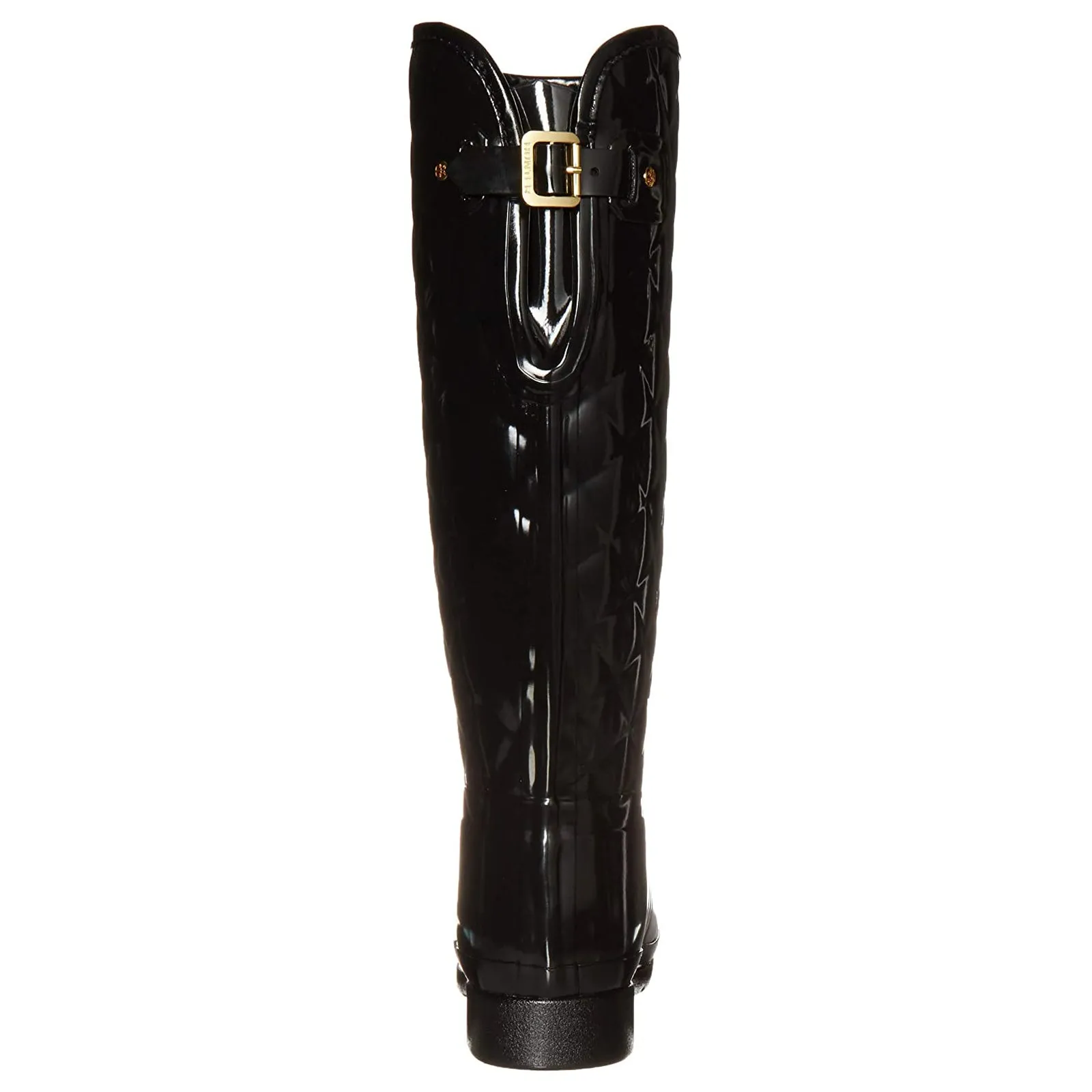 Refined Gloss Quilt Tall Rubber Women's Calf Length Boots - UK 6 - US 8 Women - EU 39