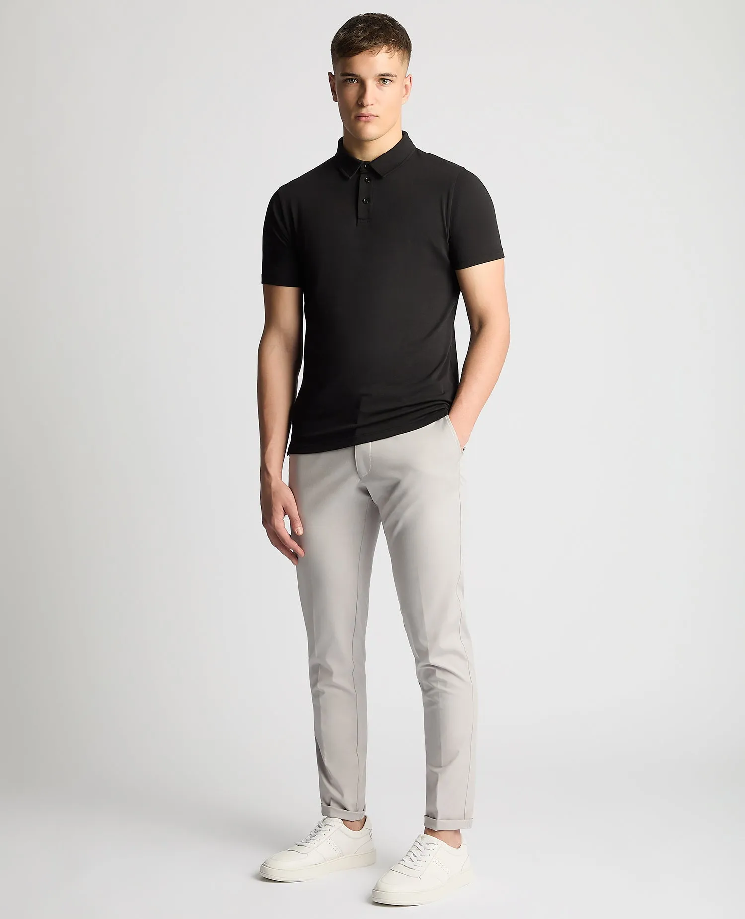 Relaxed Fit Tencel Polo