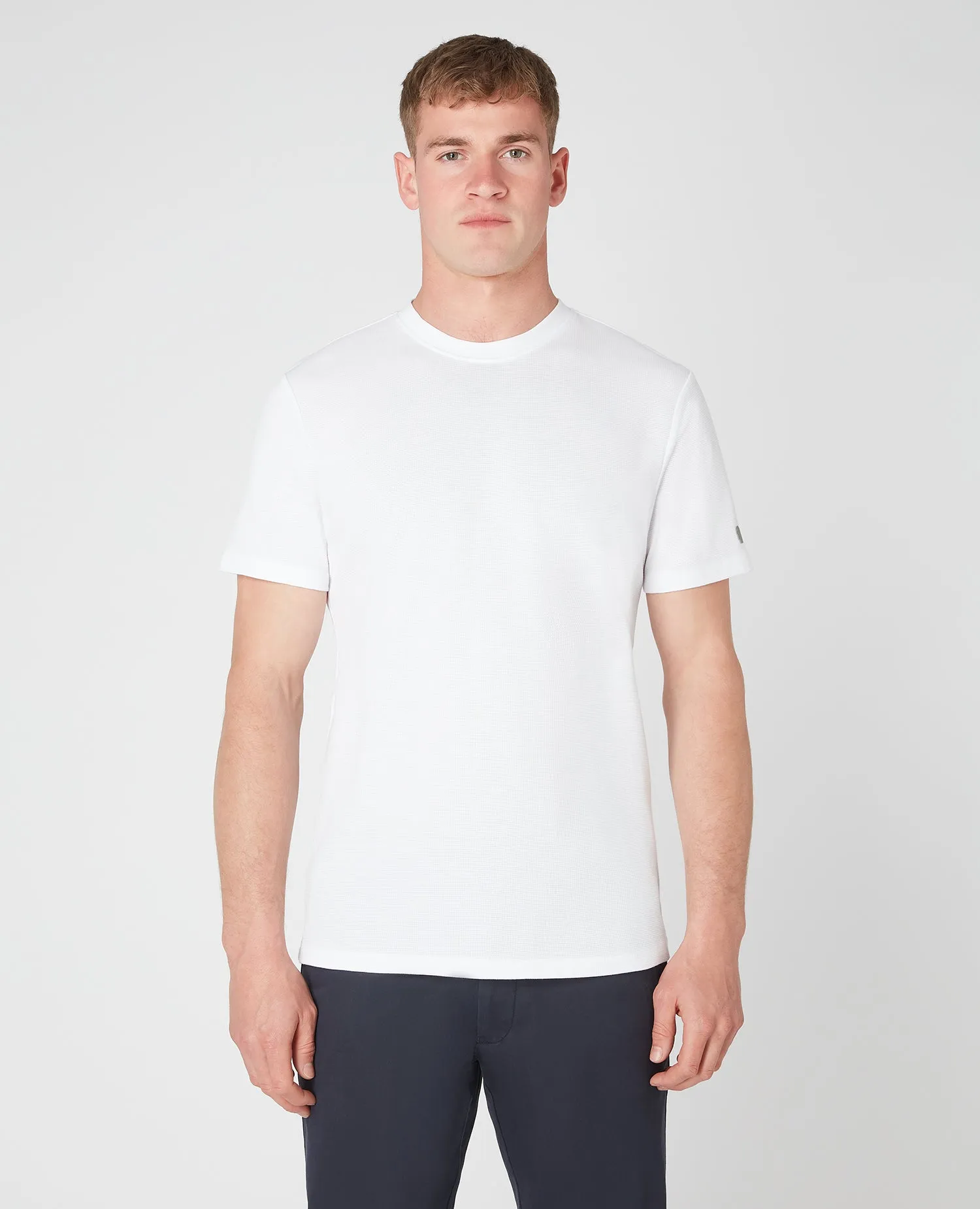 Relaxed Fit Waffle Cotton T-Shirt