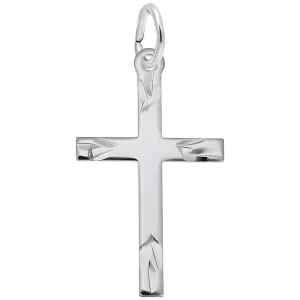 Rembrandt Charms - Medium Flared Ends Cross Charm - 4912