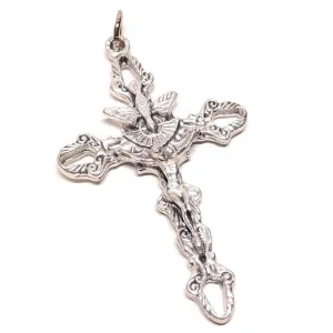 Rosary Crucifix - Blessed By Pope - Cross - Parts - Pendant