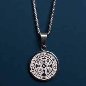 Saint Benedict Medal Necklace - 22"