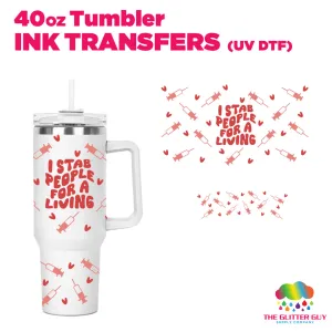 Sassy Nurse | 40oz Tumbler Wrap - Ink Transfers