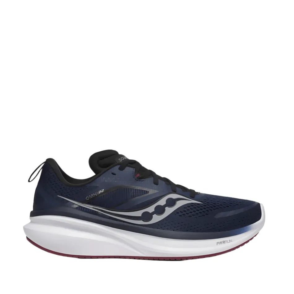 Saucony Omni 22 Men's Running Shoes Navy/Currant SW24