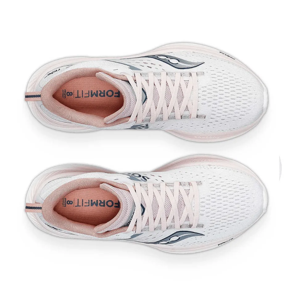 Saucony Women's Ride 17 Running Shoes in White Lotus SS24