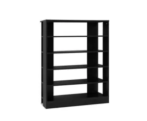 Shoe Cabinet Shoes Organiser Storage Rack 30 Pairs Black Shelf Wooden