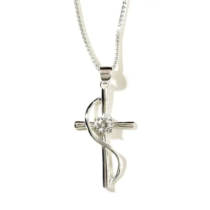 Silver Plated Cross with Sash