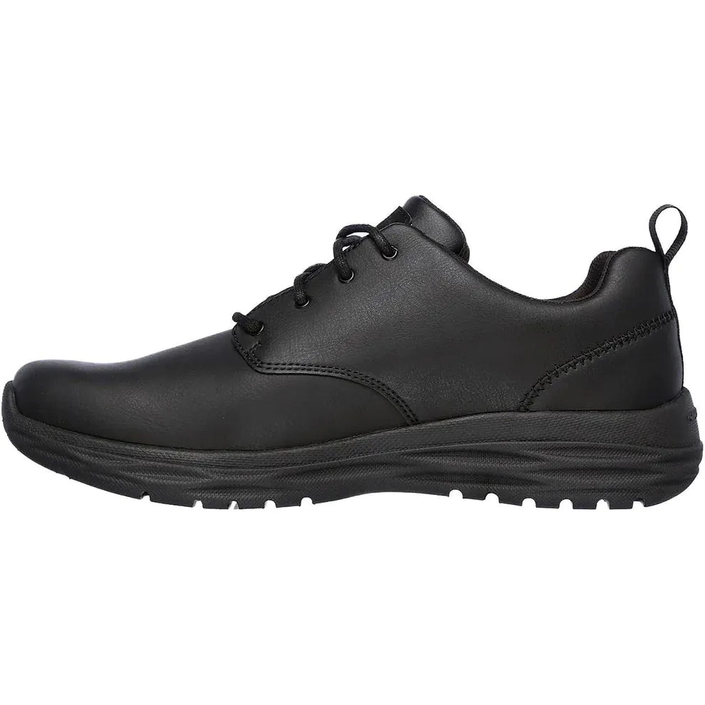 Skechers Mens 65624/BLK Black Harsen-Rendo Lace Up Casual Shoes