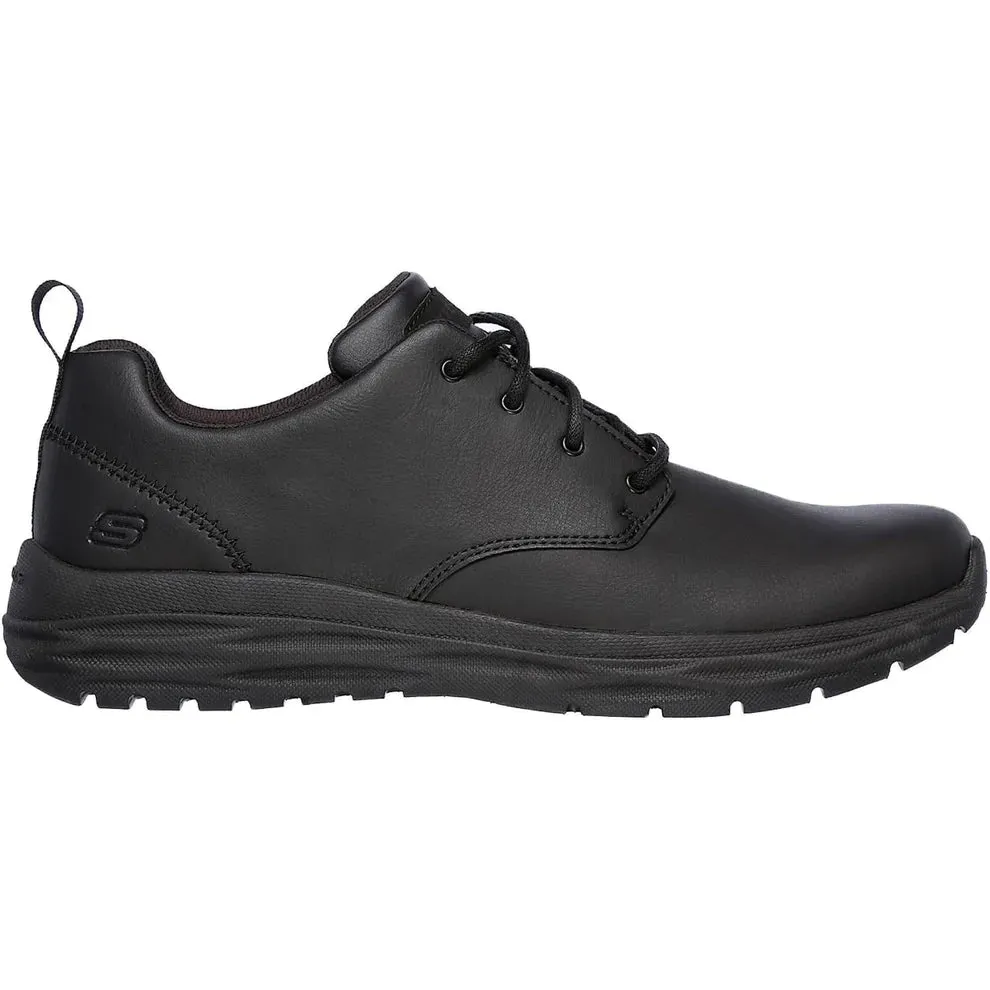 Skechers Mens 65624/BLK Black Harsen-Rendo Lace Up Casual Shoes