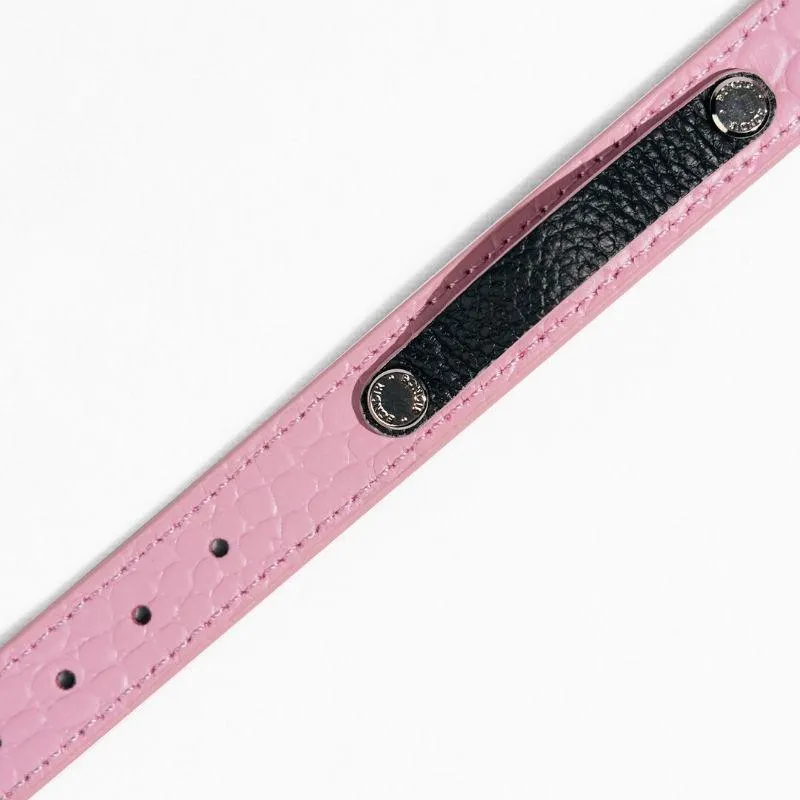 Slim Flamingo Leather Collar