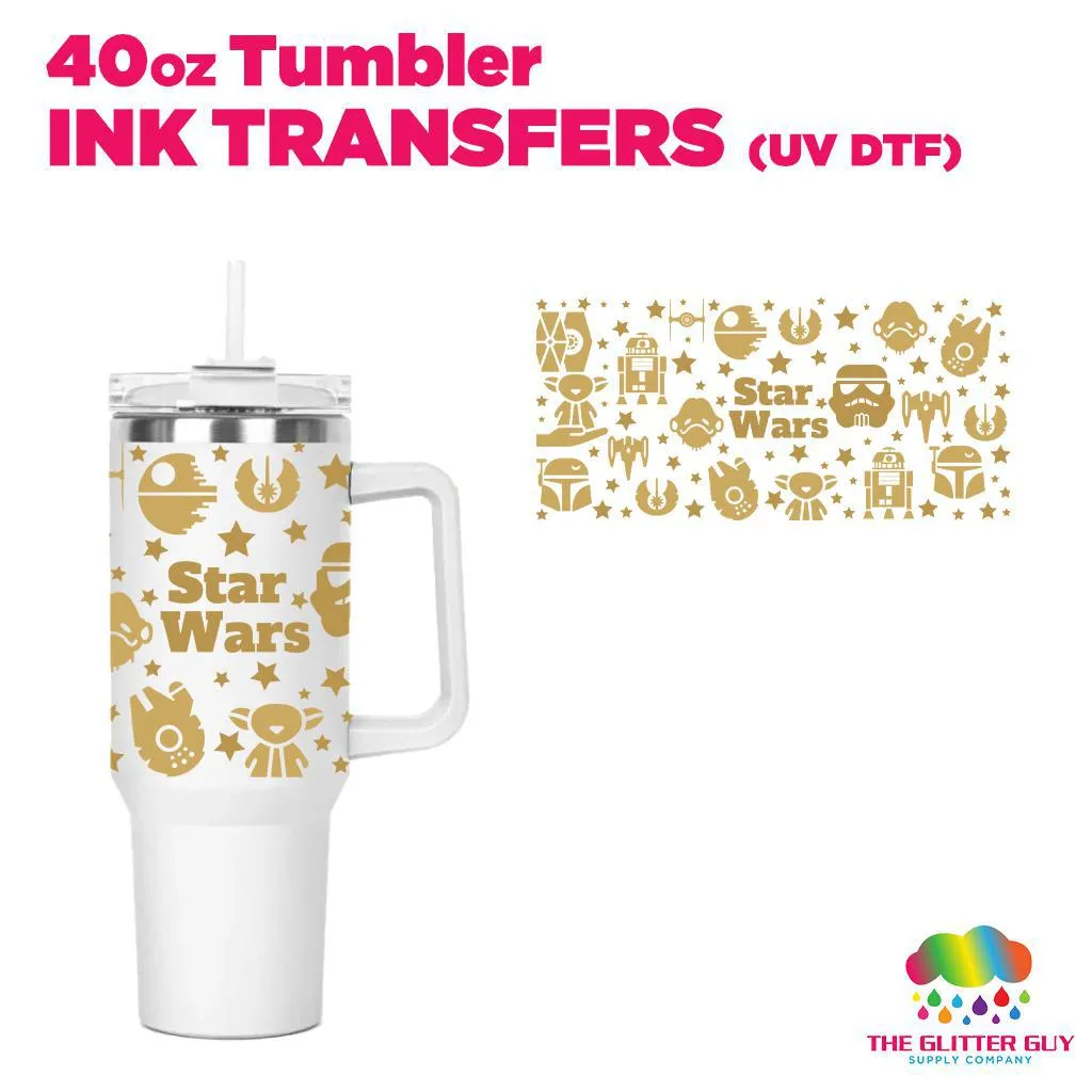 Space Wars | 40oz Tumbler Wrap - Ink Transfers (UVDTF)